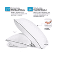 thumbnail image 2 of Set 2 Almohadas Ultra Suaves Transpirables Anti-bacterial Blanco, 2 of 5