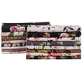thumbnail image 2 of Soimoi 16 Pc Fat Quarter Bundle,FloralPrint 18"x 22"DIY Patchwork-100% CottonPre-Cut Quilting Fabric White & Gray, 2 of 6