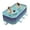 Sea Blue, variant on Jonster Foldable Swimming Pool for Kids & Adult Indoor Outdoor Above Ground Pools,Non-Inflatable Family Pools (82"x55"x21")