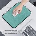 thumbnail image 6 of Pofeuu Teal Green Glitter Print Laptop Carrying Case,13-15-Inch Laptop and Tablet, Sleek Design, Durable and Water-Repellent Fabric, Business Casual or School-15 inch, 6 of 8