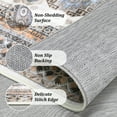 thumbnail image 3 of Hasoo Area Rug 5' x 7' Vintage Distressed Medallion Floral Area Rug for Living Room Washable Soft Indoor Floor Carpet, Light Orange, 3 of 7