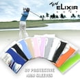 thumbnail image 2 of The Elixir Golf UPF 50 Sunblock UV Protective Compression Arm Cooling Sleeves for Men Women Kids, 1 Pair (Medium, Sky Blue), 2 of 4