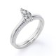 thumbnail image 4 of JeenMata Anillo de Bodas con Solitario de 1,75 Quilates de Talla Marquesa y Cuerpo Pavé, Engastado en Oro Blanco de 18 K sobre Plata (Personaliza Tu Anillo de Bodas), 4 of 6