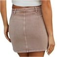 thumbnail image 5 of Idoravan Skirts for Women 2025 Ladies' Denim Body-hugging Skirt, 5 of 9
