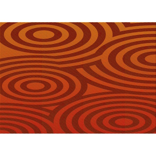 Ahgly Tapis Rectangulaire Lavable en Machine Intérieur Transitionnel Rouge Écarlate, 2 Pieds x 3 Pieds