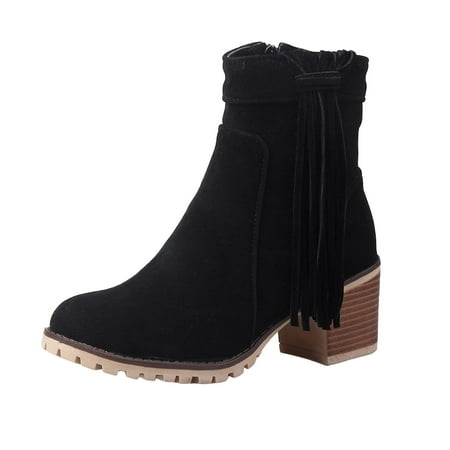 

Boots Clearance Juebong Snow Boots Autumn And Winter Round Toe Fashion Warm Furry Short Boots Large Size Boots Women s Boots