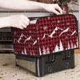 thumbnail image 7 of Uemuo Christmas Tree Buffalo Plaid Print Toaster Cover 4 Slice, Small Kitchen Appliance Covers, Toaster Oven Cover with Loop, Bread Machine Cover Dust Cover Protection, 7 of 7