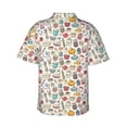 thumbnail image 3 of Balery Cooking Utensils Print Men's Hawaiian Shirts Short Sleeve Beach Shirt Relaxed Fit Vacation Button Down Shirts-Medium, 3 of 9