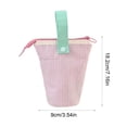 thumbnail image 2 of JOGZMZ Large Capacity Pencil Case With Standing Function, Durable Canvas Stationery Bag, Portable Desk Organizer with Handle for Office and Home Use, 2 of 6