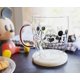thumbnail image 3 of Taza de café Disney Peace Love Mickey Mouse de vidrio de 400 ml, 3 of 8