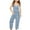 Light Blue, variant on Odeerbi 5-14 Years Kids Girls Summer Jumpsuit Floral Print Camisole Romper Casual Overalls Bib Overall Pantss with Pockets