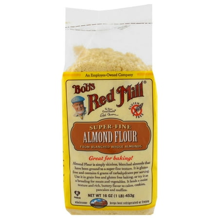 Bob's Red Mill, Super-Fine Almond Flour, Gluten-Free, 16 oz (pack of 2)