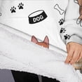 thumbnail image 3 of Oversized Wearable Blanket Hoodie,Cute Dogs Sherpa Blanket Hoodie with Super Pockets,Super Warm Fuzzy Pullover for Women & Men, 3 of 6