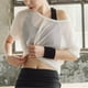 thumbnail image 5 of Camiseta de malla para mujer, camiseta de malla holgada de secado rápido de manga corta para verano, Fitness, Yoga, ciclismo, color blanco S YUNYI BRAND Deportes, 5 of 8