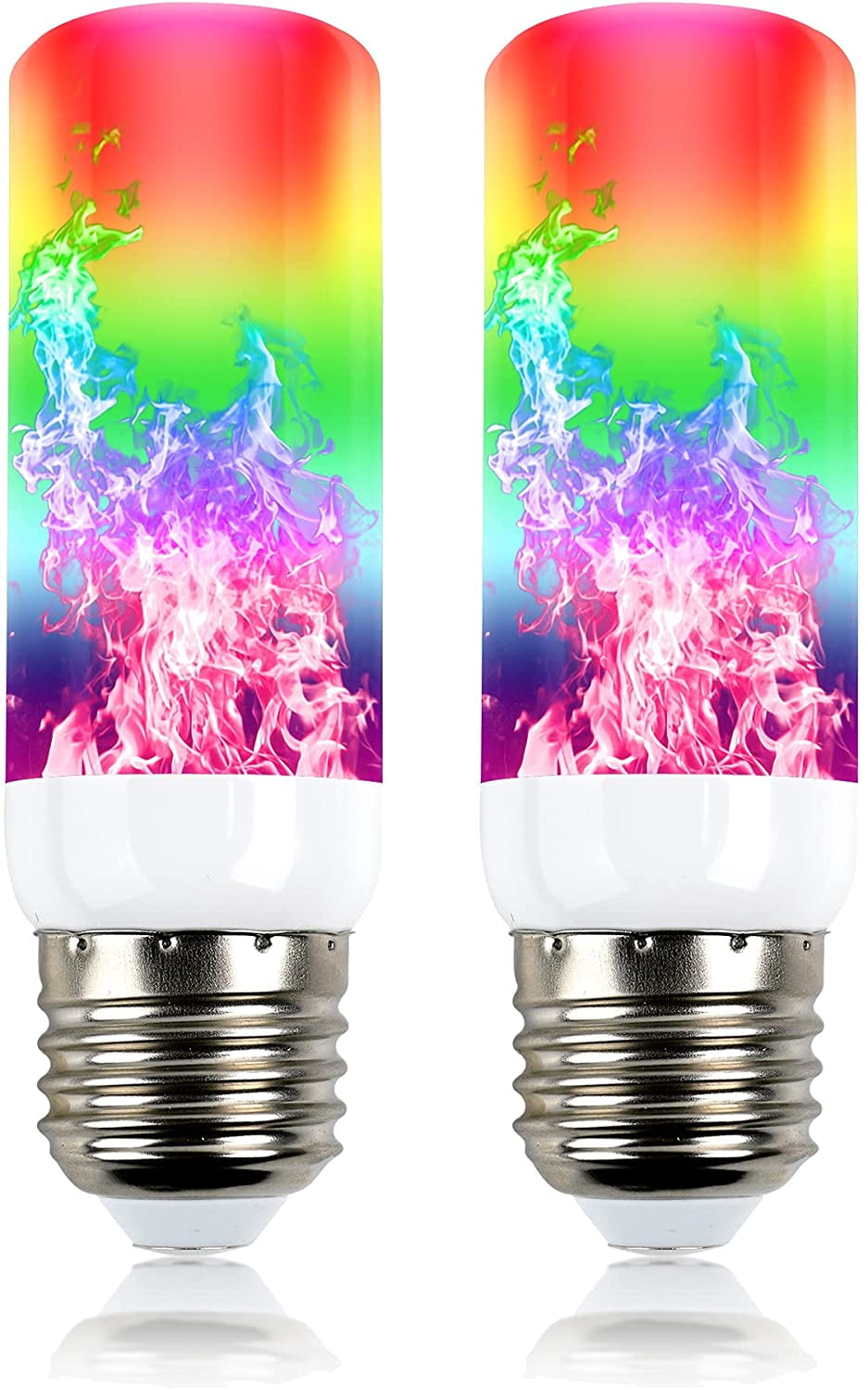 CNKOO E27 LED Simulated Realistic Burning Fire Flame Effect Flickering ...