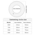 thumbnail image 2 of Flotador de piscina de tamaño adulto para niños de 8 a 12 años de edad, flotador inflable para adultos, anillo de natación, juguete para playa, fiesta en la piscina, uso en el lago Adepaton  CPB-DE-WX317-4, 2 of 5