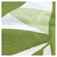 thumbnail image 5 of InterDesign Leaves Fabric Shower Curtain, Standard 72" x 72", Green, 5 of 5