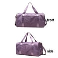 thumbnail image 3 of Duffle Bag , Sports Duffel Bag for Gym with Wet Pocket & Shoe Compartment, Weekender Travel Bag - Purple, 3 of 5