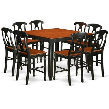 ... Piece counter height pub set-pub table and 8 dining room chairs