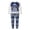 Dark Blue Mom, variant on Family Christmas Pajamas Matching Sets Snowman Snowflakes Pattern Christmas Family Matching Outfits