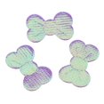 thumbnail image 4 of 100x Satin Baby Shower Appliques Pajarita Etiqueta De Corte / Artesanía / Adornos Púrpura Soledad Aplique de ducha para niña, 4 of 10