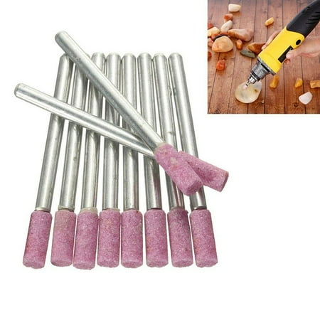 

10Pcs Ceramic Stone Polishing Grinding Tools Rotary Die Grinder Drill Bit Tool