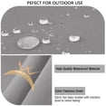 thumbnail image 5 of idee-home Outdoor Cushions for Patio Furniture, Outdoor Seat Cushions 24 x 24 with Fade Resistant Waterproof Removable Cover, Replacement Deep Seat Couch Chair Cushion for Yard Garden Deck, 5 of 8