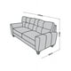 thumbnail image 5 of Sofa El Bazar Store Sidney Lino Chocolate 3 plazas, Modular, Moderno, Sala, 5 of 5