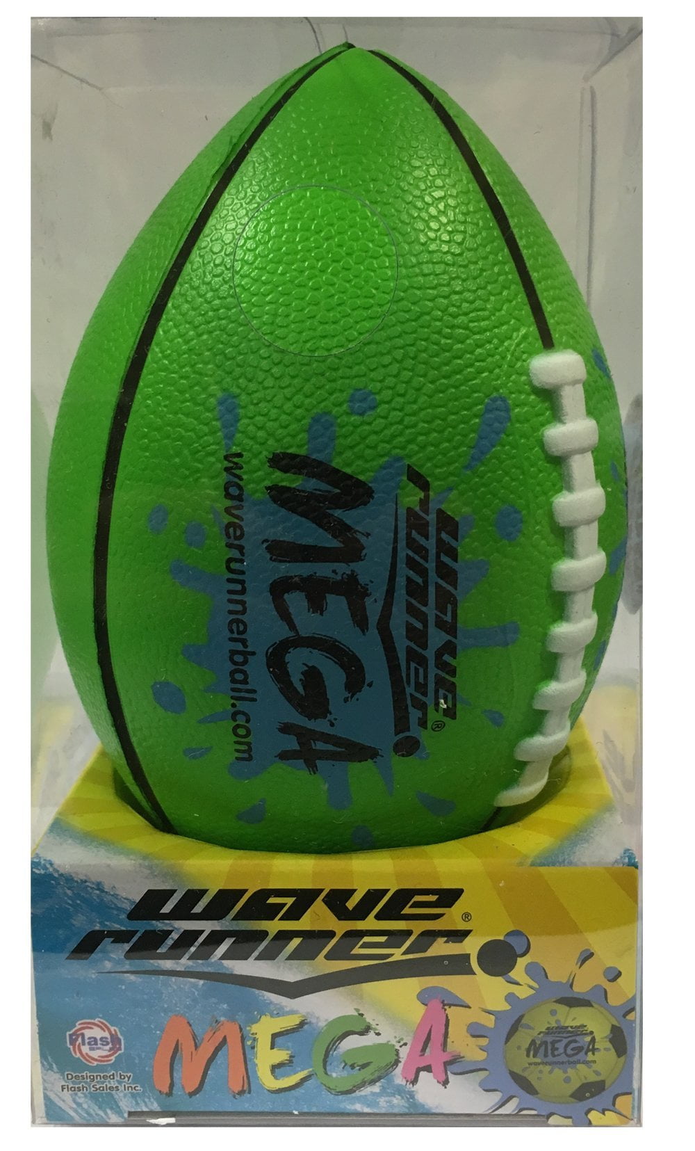 Flash Sale Wave Runner Mega Football Water Bouncer Skipping Ball, Yellow (Green) - Walmart.com