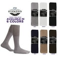 thumbnail image 2 of Diamond Star Men’s Tube Socks – Premium Cushioned Cotton Over the Calf Athletic Knee High Socks (Grey - 6 Pairs 31 inches Big & Tall Over The Calf Socks fit size 13-16), 2 of 8
