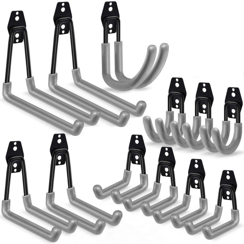 12 Pack Garage Hooks, Steel Garage Storage Hooks Garage Hooks Heavy