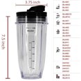 thumbnail image 2 of ( 2-Pack ) 24 oz Cup with Sip & Seal Lid Compatible with Nutri Ninja Auto-iQ, 2 of 2