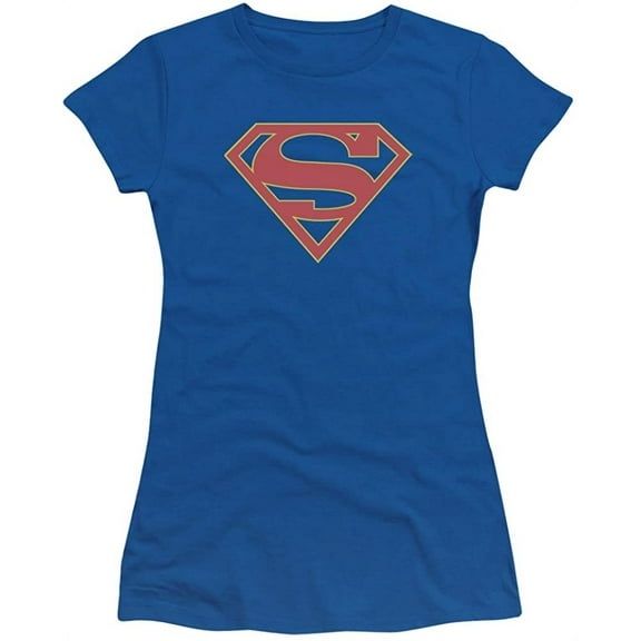 Juniors: Supergirl- Classic Emblem Juniors Slim T-Shirt Size L