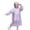 Purple, variant on Kids Thickened Long Rain Poncho Hooded Raincoat with Easy Carry Handle Reusable for Girls Pink One Size