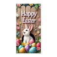 thumbnail image 2 of zhangmingg Rideau de Porte de Pâques Panneau de Bienvenue avec Lapin Coloré Œuf Suspendu pour Fête Intérieure Extérieure, 2 of 4