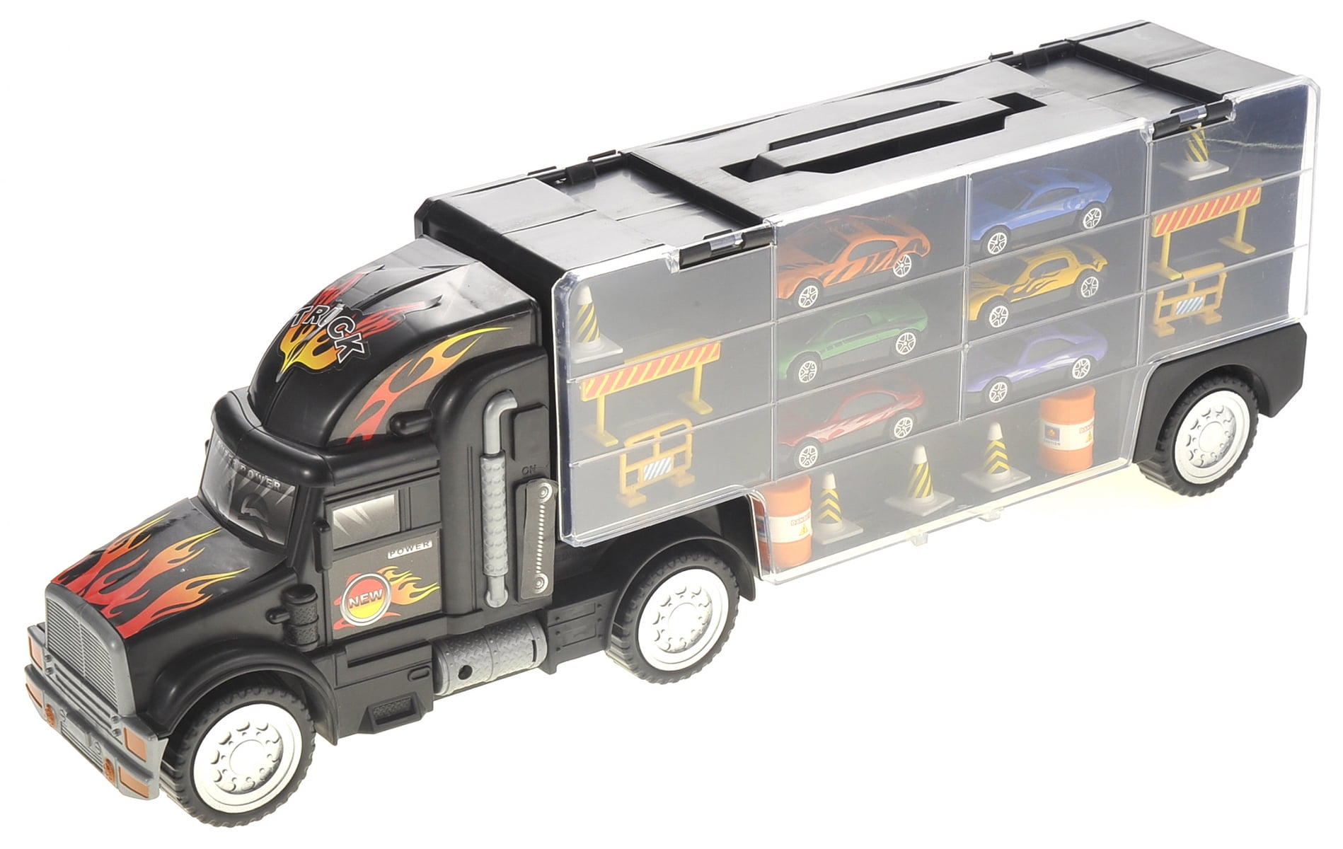 Wonder Wheels Transport Car Carrier Truck - Black