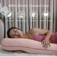 thumbnail image 6 of Pharmedoc Pregnancy Pillow, U-Shape Full Body Pillow and Maternity Support - Support for Back, HIPS, Legs, Belly for Pregnant Women (Cotton Candy), 6 of 7