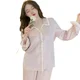 thumbnail image 5 of Conjunto de dos piezas de pantalones de manga larga de primavera y verano de estilo princesa para niña, de satén y seda, ideal para dormitorio de estudiantes y uso doméstico, color rosa, 5 of 6