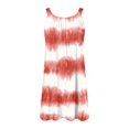 thumbnail image 4 of weeloloe Womens Dresses 2024 Spring Summer!Clearance Dresses for Women Boho Sleeveless Round Neck Loose Flowy Floral Printed Colorful Holiday Sundress Daily Mini Dress Red L, 4 of 5