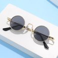 thumbnail image 2 of Retro Hip Hop Sunglasses: Small Round Metal Frame, PC Lens, for Men & Women, Ideal for Sun Protection, Fashion, Travel, 2 of 2