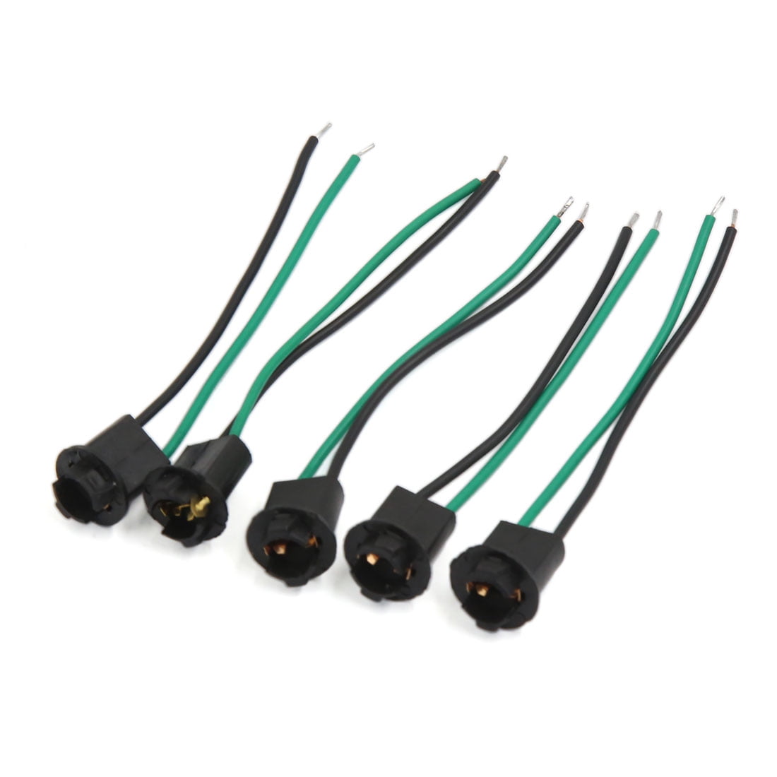 T10 W5W 168 194 Car Socket Connector Extension Wedge Light Base 5pcs