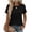 Black, variant on Womens Tshirt Short Sleeve Summer Tops Crewneck Casual Basic Tee Shirts Spring Clothes Trendy Outfit