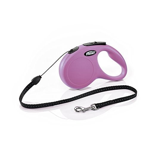 Flexi Classic Tape Retractable Dog Leash, Small, Pink