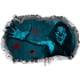 thumbnail image 2 of Pegatina de Pared Fiudx para Decoración del Hogar Huella de Mano de Mujer Horror Halloween, 2 of 7