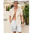 thumbnail image 2 of COOFANDY Men's Short Sleeve Linen Shirt Cuban Beach Shirts Casual Button Down Shirts, 2 of 6