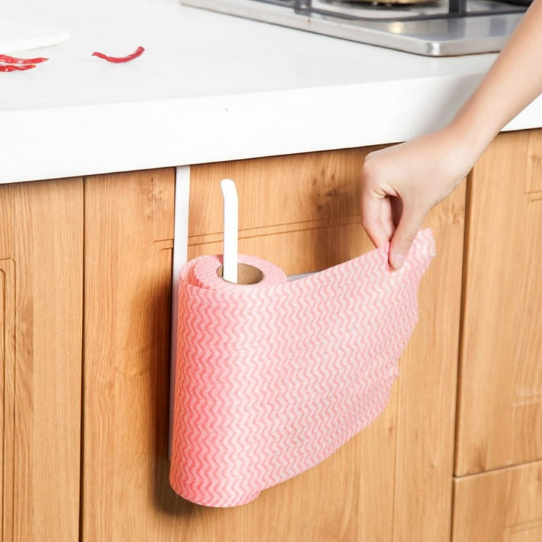 Amerteer Paper Towel Holder Dispenser Under Cabinet Paper Roll Holder Rack  Without Drilling for Kitchen Bathroom 
