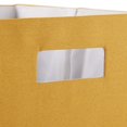 thumbnail image 2 of Design Imports CAMZ12918 13 x 13 x 13 in. Solid Polyester Cube Storage - Honey Gold - Square, 2 of 4