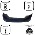 DCP Primed Rear Bumper Cover for 2014-2019 Toyota Corolla 5215903901 ...