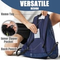 thumbnail image 5 of Swim Bag for Swimmers Mesh Beach Bag Backpack Dark Blue, 5 of 8