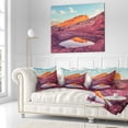 thumbnail image 2 of Designart Lake in National Monument Park - Landscape Printed Throw Pillow - 18x18, 2 of 4